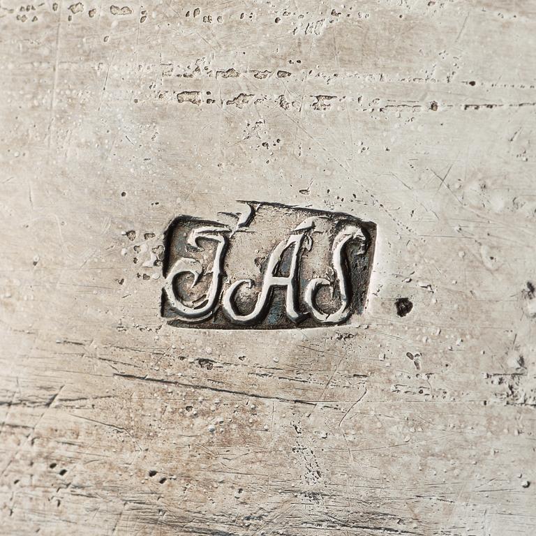 SOCKERSKRIN, av Johan Andersson Starin, mästare i Stockholm 1723-56, rokoko.