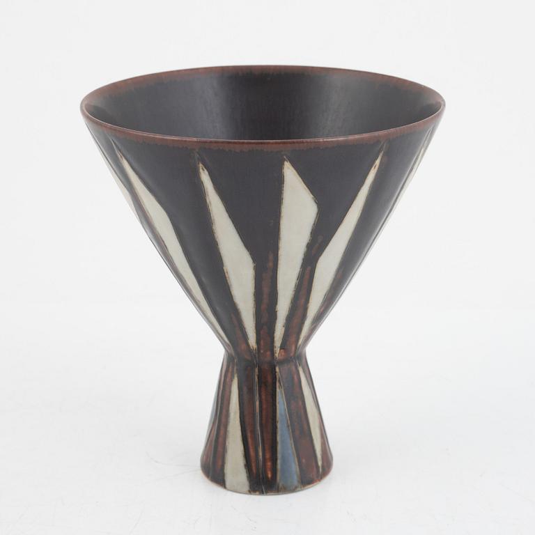 Carl-Harry Stålhane, a stoneware vase, Rörstrand 1955.