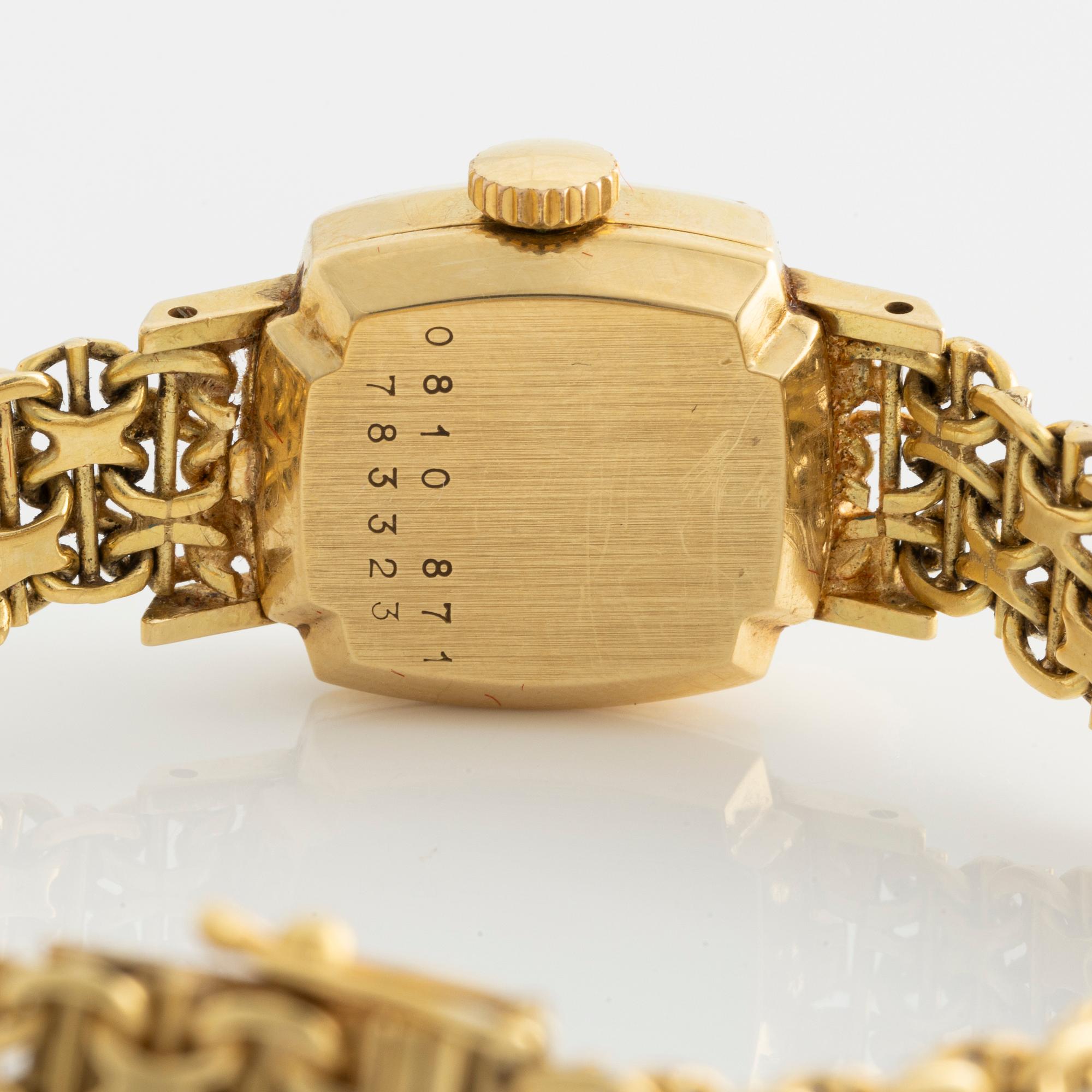 Certina, wristwatch, 18K gold, 15,5 mm.