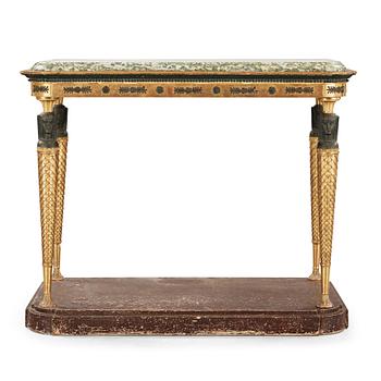 23. A late Gustavian early 19th century console table.