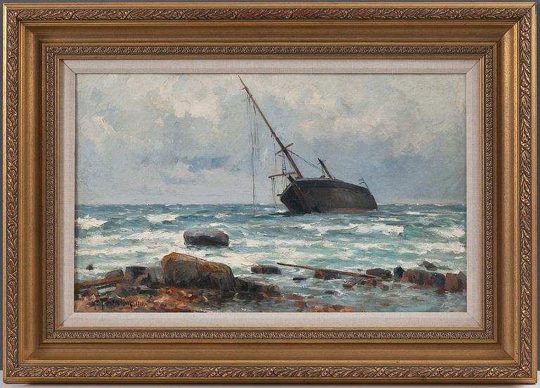 Woldemar Toppelius, WRECK NEAR THE SHORE.