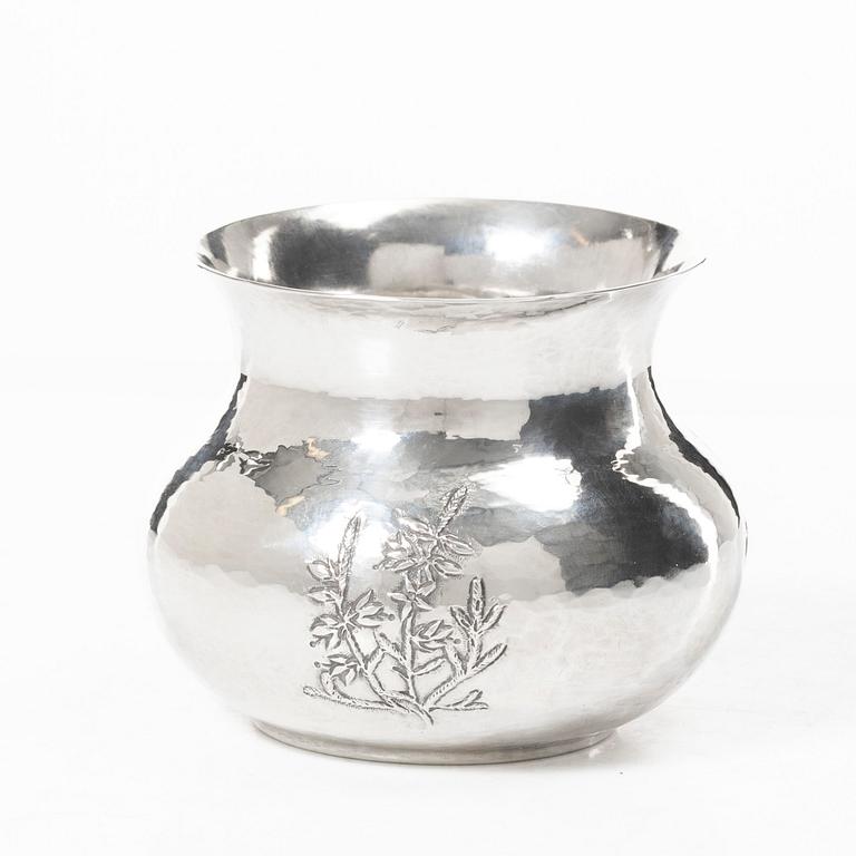 A silver bowl, second half of the 20th century, Norway.