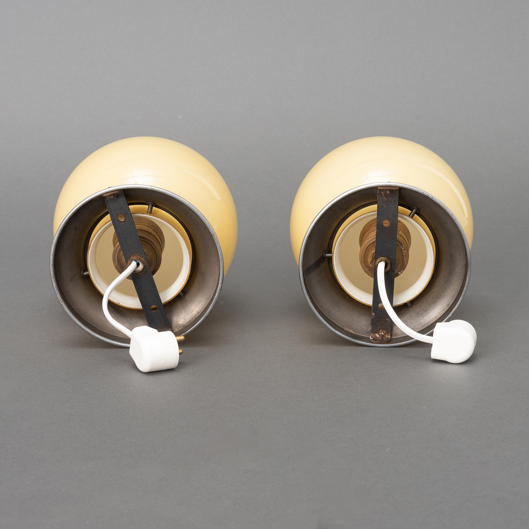 A pair of ceiling lamps, 1930s.