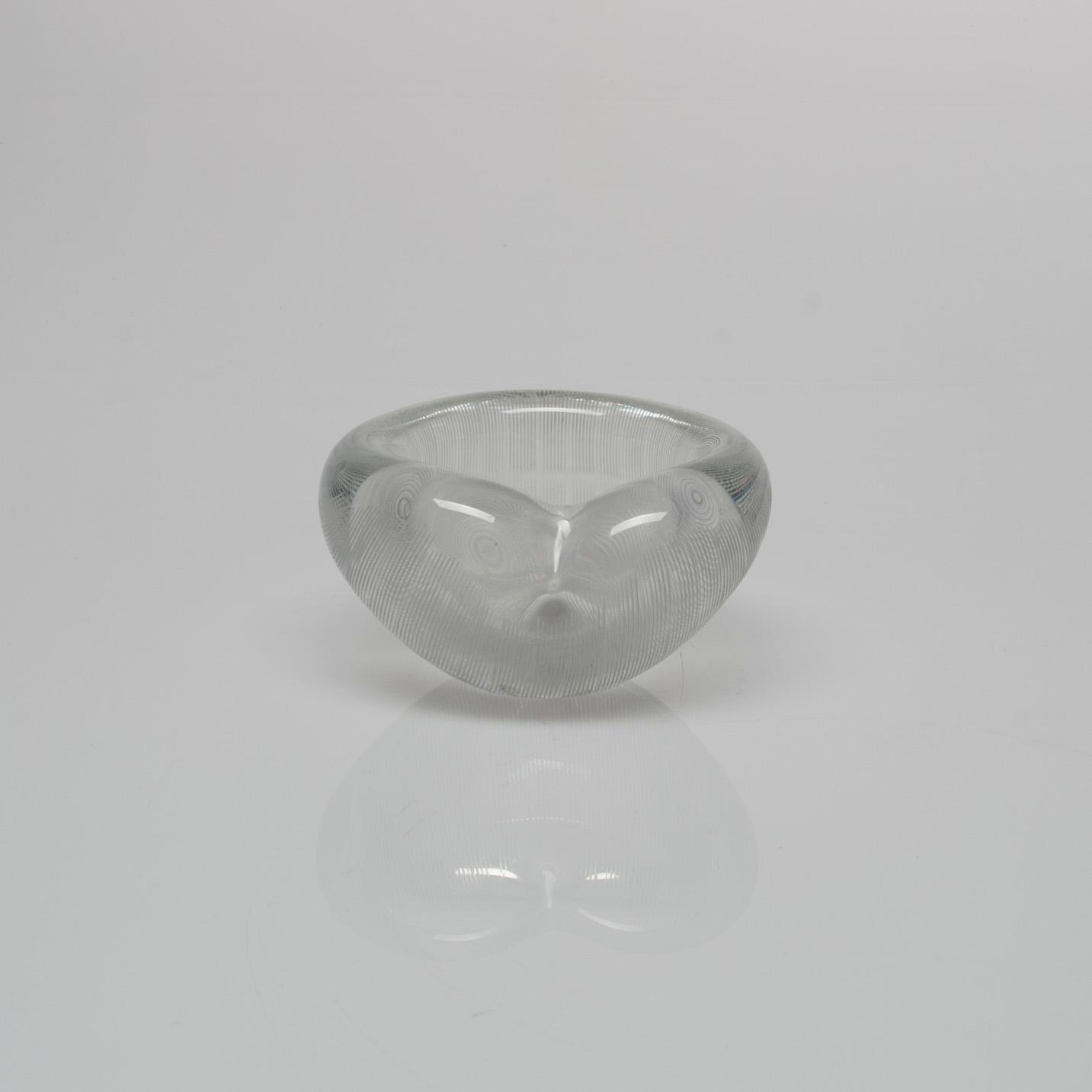 SKÅL, glas, signerad Tapio Wirkkala Iittala. 1950-tal.