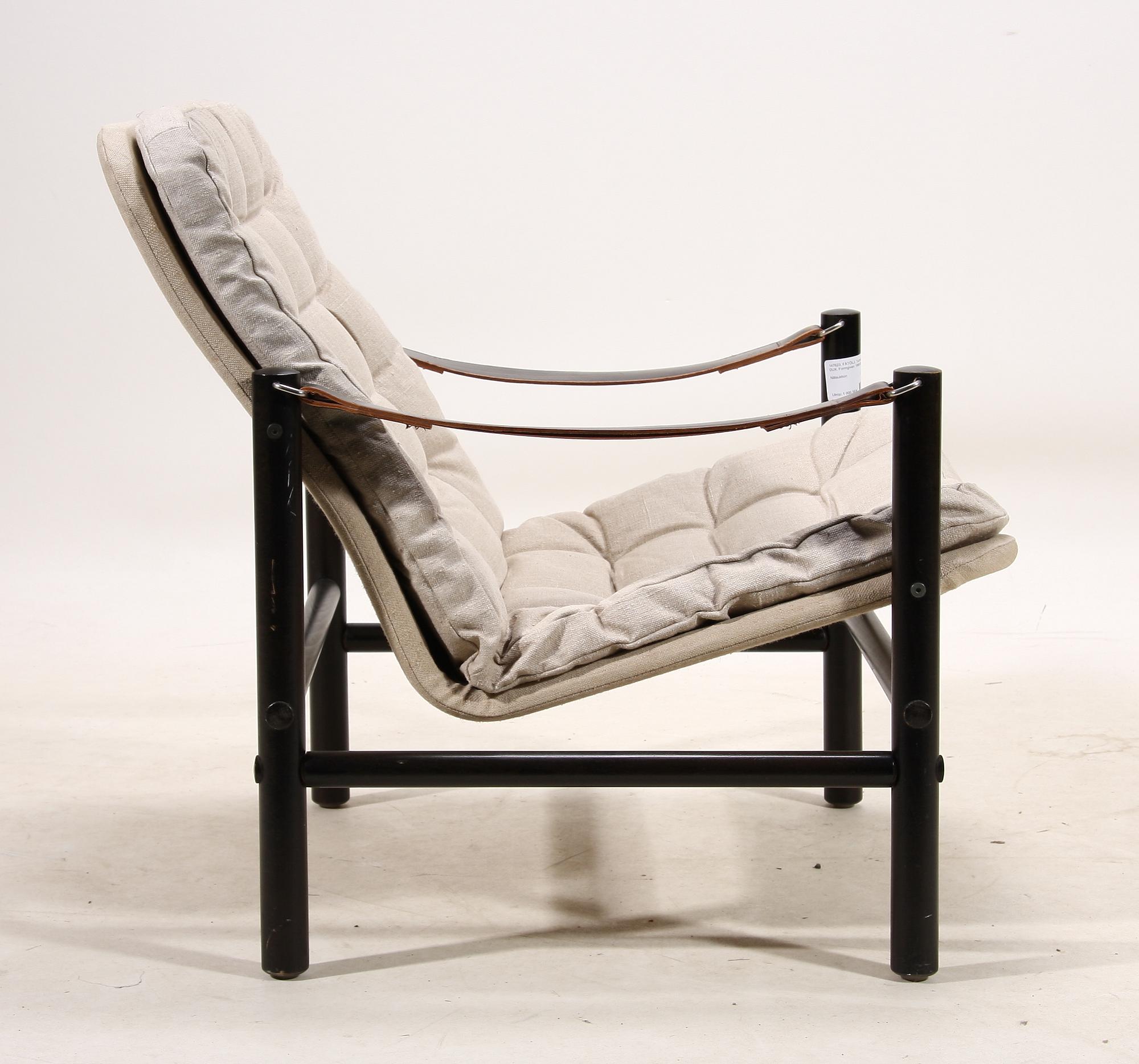 FÅTÖLJ, "Junker låg", Bror Boije, DUX. Formgiven 1968-69.