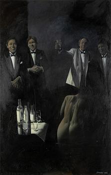 Kjell Jörstedt, oil on canvas. Ca. 150 x 96 cm.