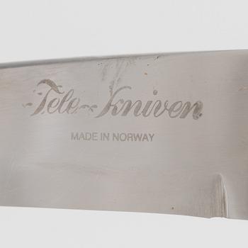 Two sami knives by Sven Erik lampinen and Stefan Karlsson, a Tele-kniven, Norway, and a Lapin Puukko knife, Finland.