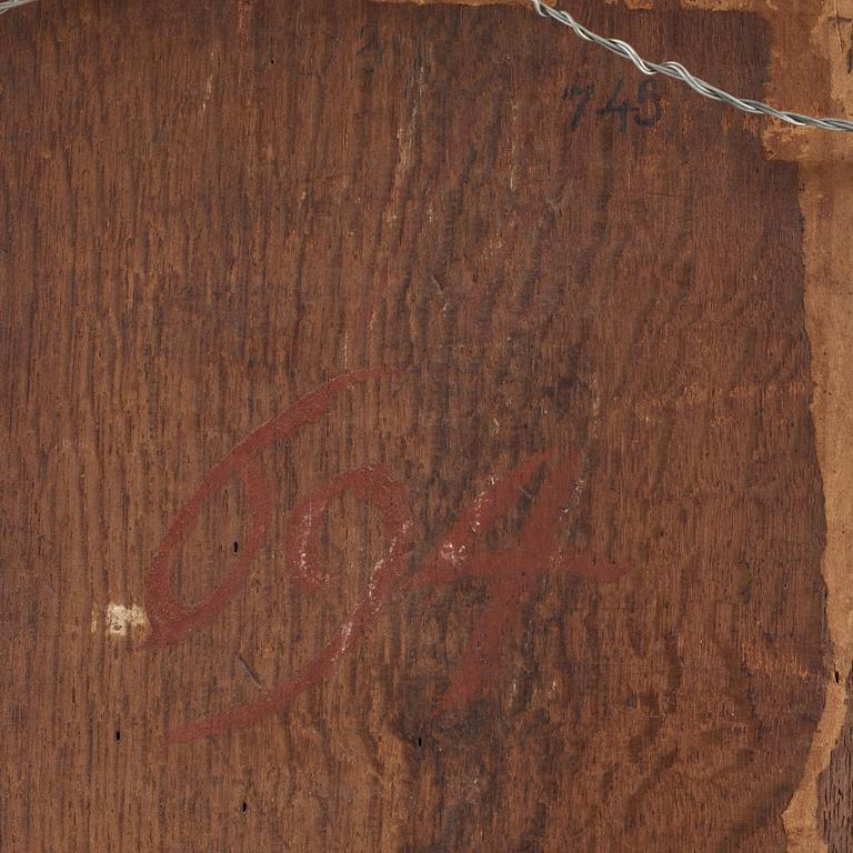 Gerrit Dou Circle of, Reading man with a globe.
