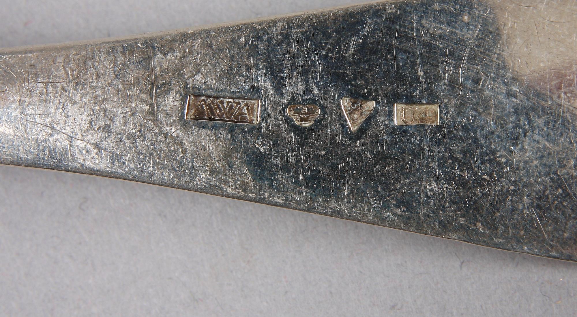 MATSKEDAR, 6 st, silver, Sverige 1800-talets första hälft, bla A. Rahm, Norrköping 1812.