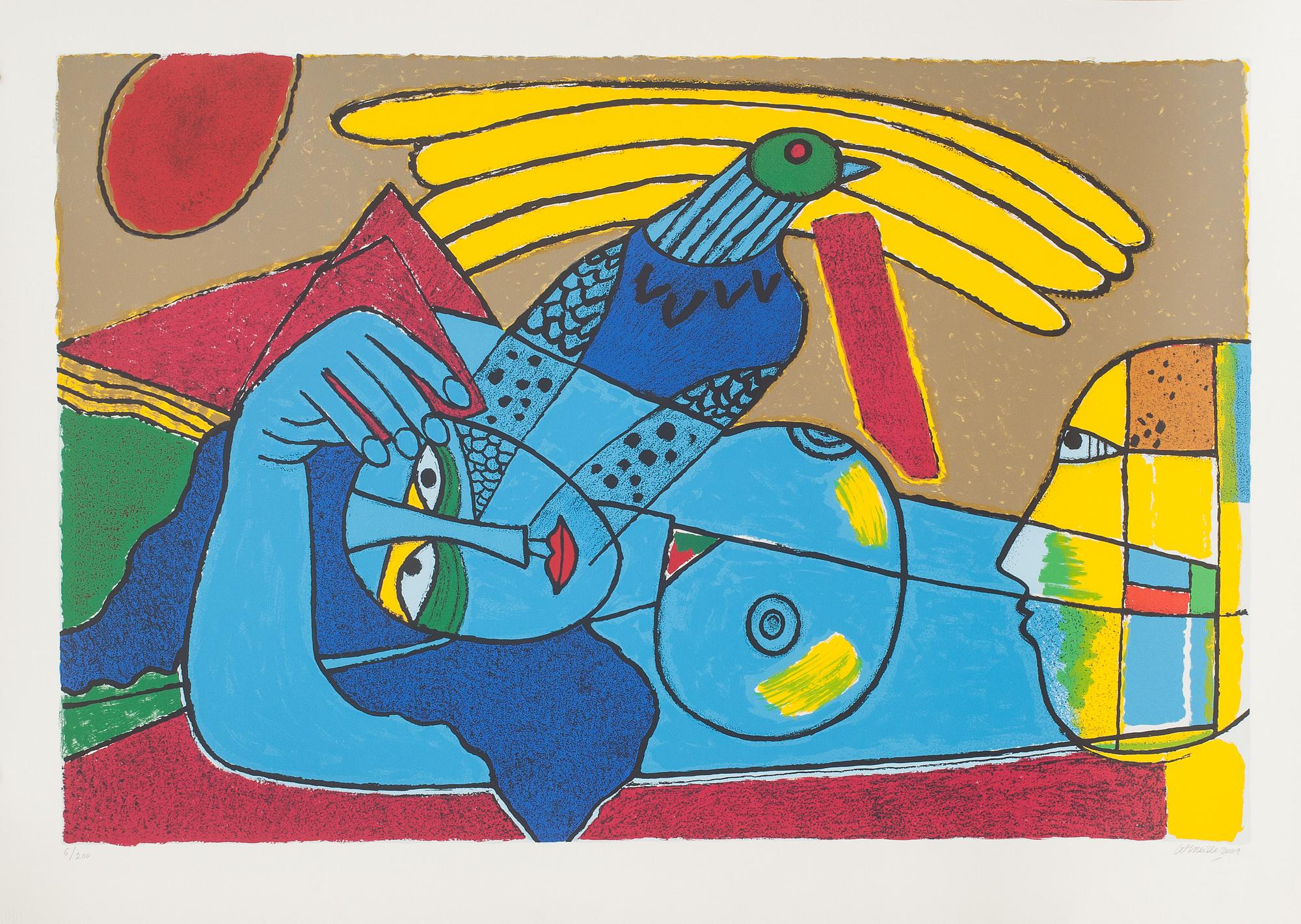 BEVERLOO CORNEILLE, färgserigrafi, signerad, numrerad 6/200 och daterad- 2001.