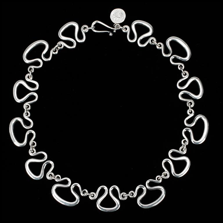 HALSBAND, silver, "Etruskiska halsbandet" Estrid Ericson, Firma Svenskt Tenn. Ca. 101 g.