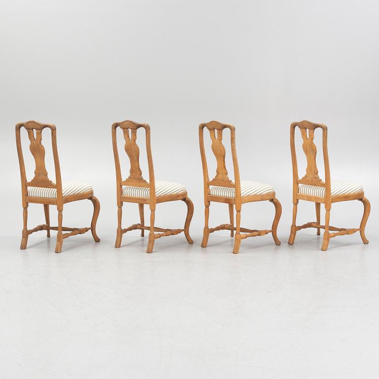 A set of four Rococo style chairs, first half of the 20th Century.
