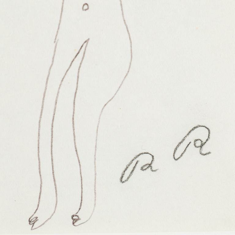 ROGER RISBERG, indian ink on paper, 1999, signed RR.