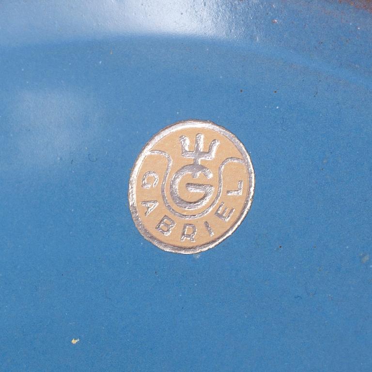 A set of 12 swedish tea cups and saucers. Ceramics. Gabrielverken, after 1925.