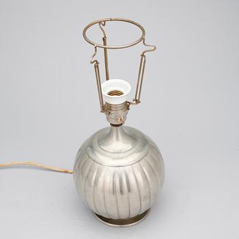 BORDSLAMPA, tenn, GAB, 1938.