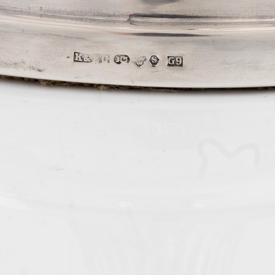 A pair of Swedish silver candlesticks, K & EC, Gothenburg, 1957.