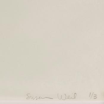 Susan Weil, mixed media on greaseproof paper, 1976, signed 1/3.