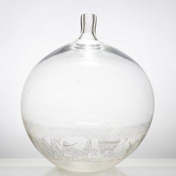 Ingeborg Lundin, vas, glas, "Äpplet", Orrefors Expo.