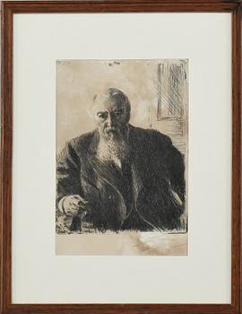 ANDERS ZORN, etsning, "C. F. Liljevalch", signerad.