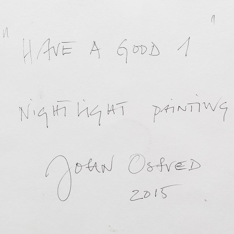 JOHN OSTVED, olja på papper, signerad à tergo.