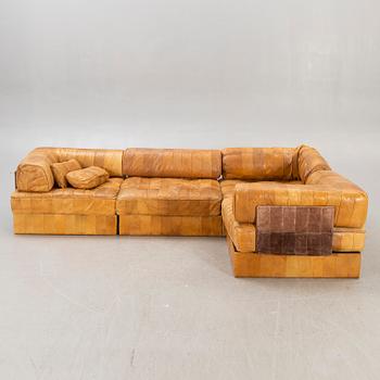 A leather de Sede 1970s sofa.