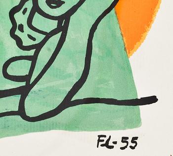 FERNAND LÉGER, efter. Monogramsignatur och daterad -55.