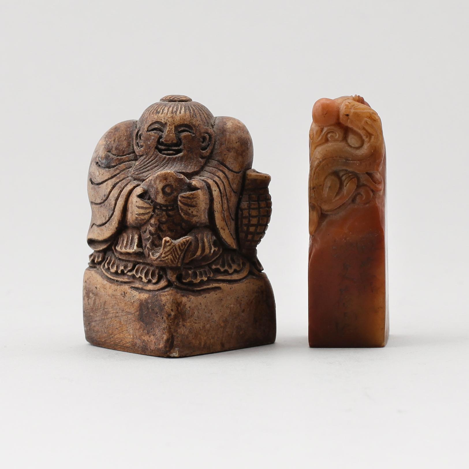 SIGILL, 2 st, Kina, sannolikt 1900-tal.