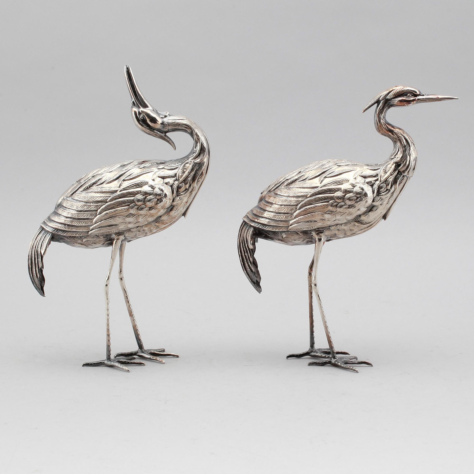 FIGURER, 2 st, silver, Spanien, 1900-talets mitt. Vikt ca 280 gram.