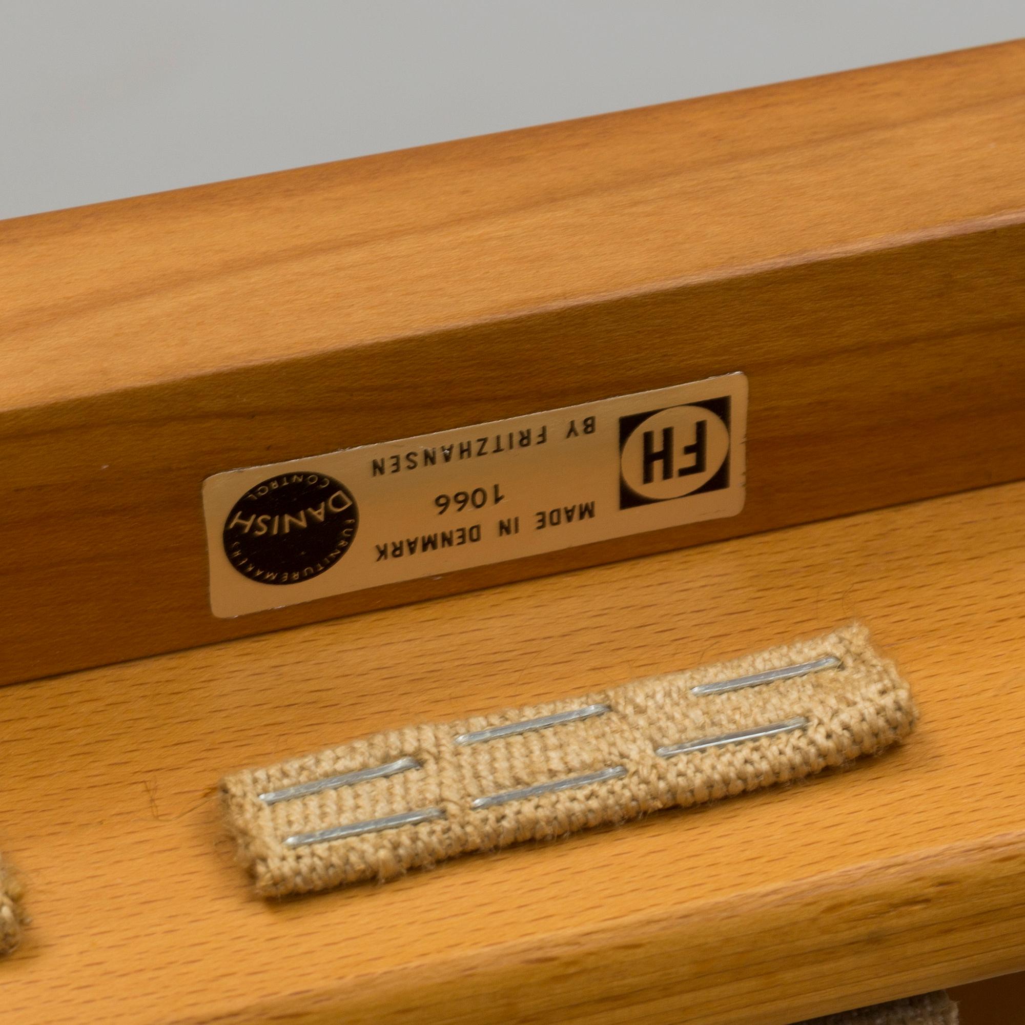 A 'China' chair by Hans J Wegner, for Fritz Hansen, Denmark, late 20th century.