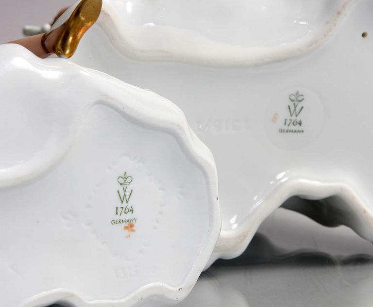 FIGURINER, 2 st, porslin, Wallendorf.