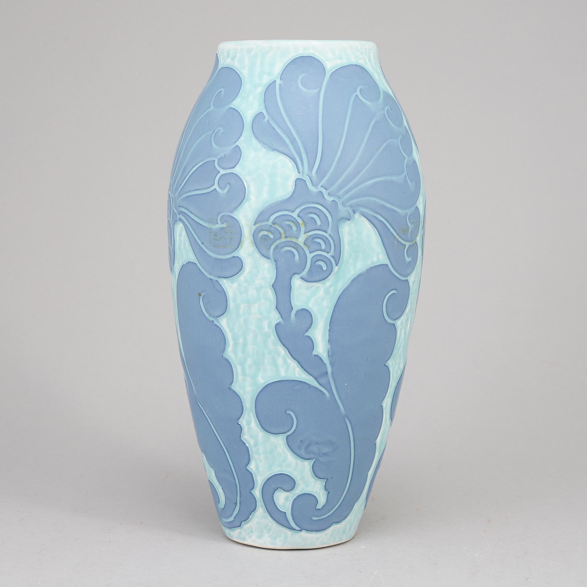JOSEF EKBERG, a stoneware "Sgraffito" vase, Gustavsberg, Sweden 1920.