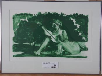 DAHL, PETER. Färglitografi, sign o dat -80, numr e.a.