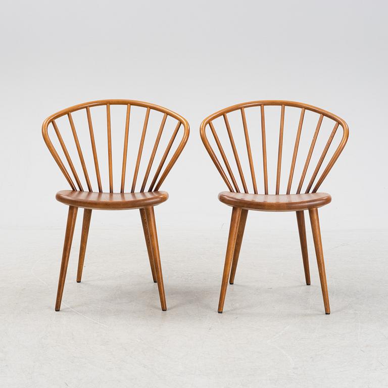A set of five stained oak 'Miss Holly' chairs by Jonas Lindvall for Stolab, dated 2019.