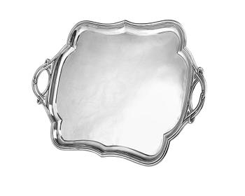 373. A SILVER TRAY, 84 silver, Adolf Sperr St. Petersburg 1856.