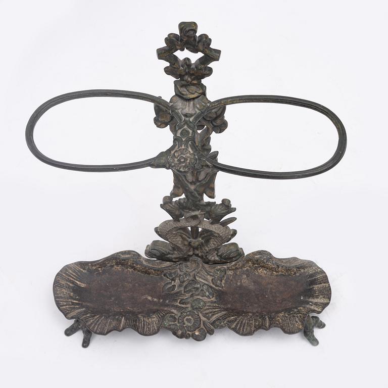 A umbrella stand, circa 1900.