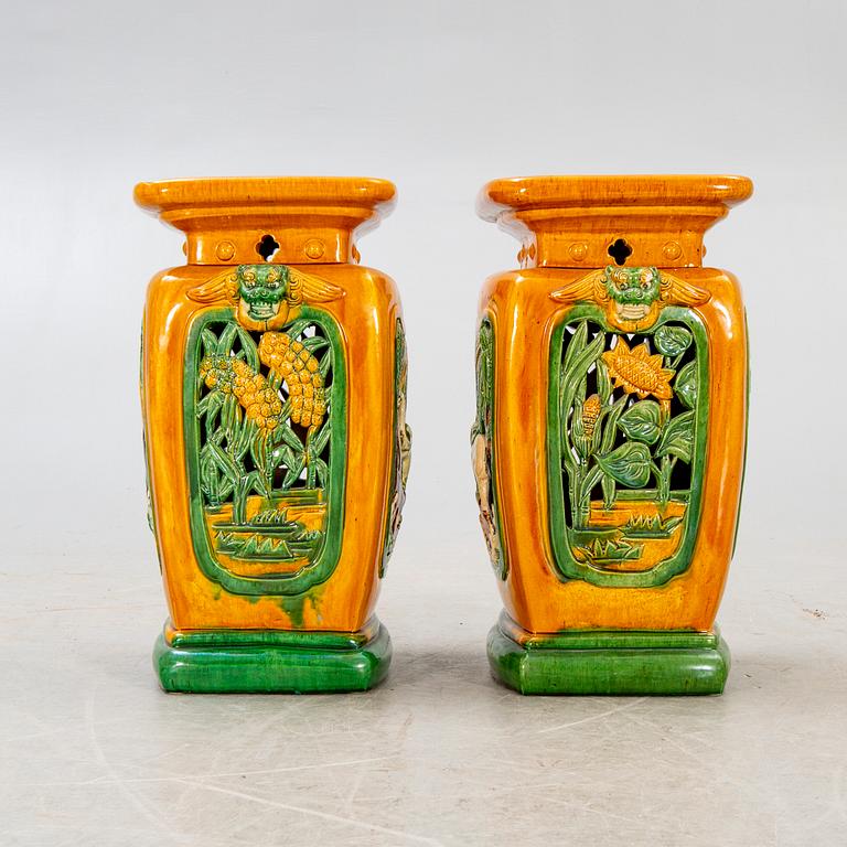 Garden stools, China, 20th century.