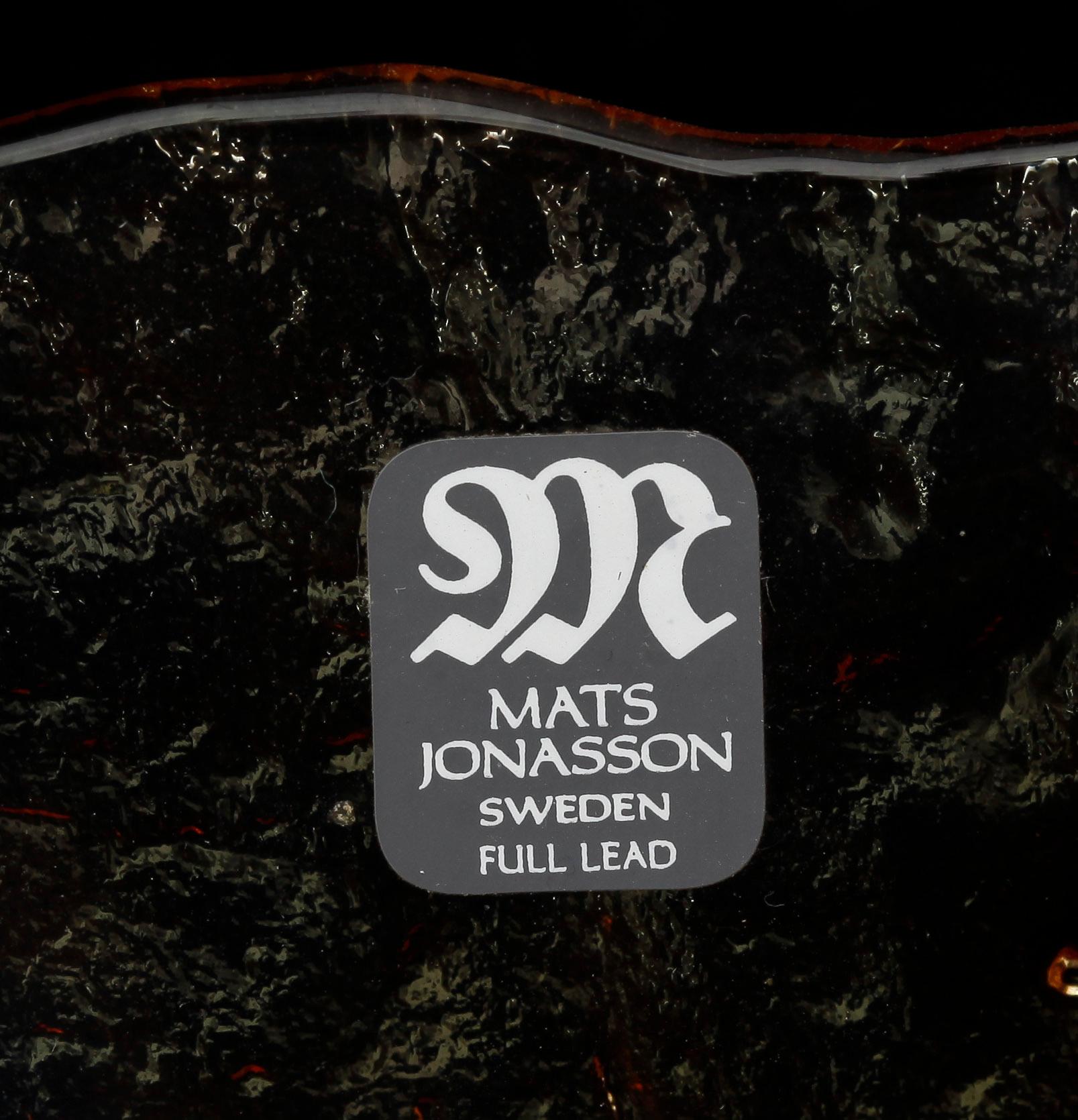 Skål, 2 st, glas. Mats Jonasson.