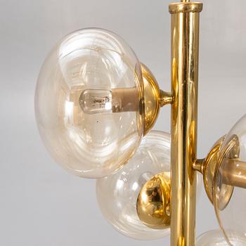 A 1960s Danish Mejlstrøm brass ceiling pendant.