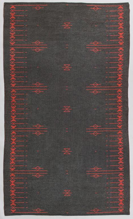 Aappo Härkönen, A Finnish flat weave carpet for Mattokutomo. Circa 295x180 cm.