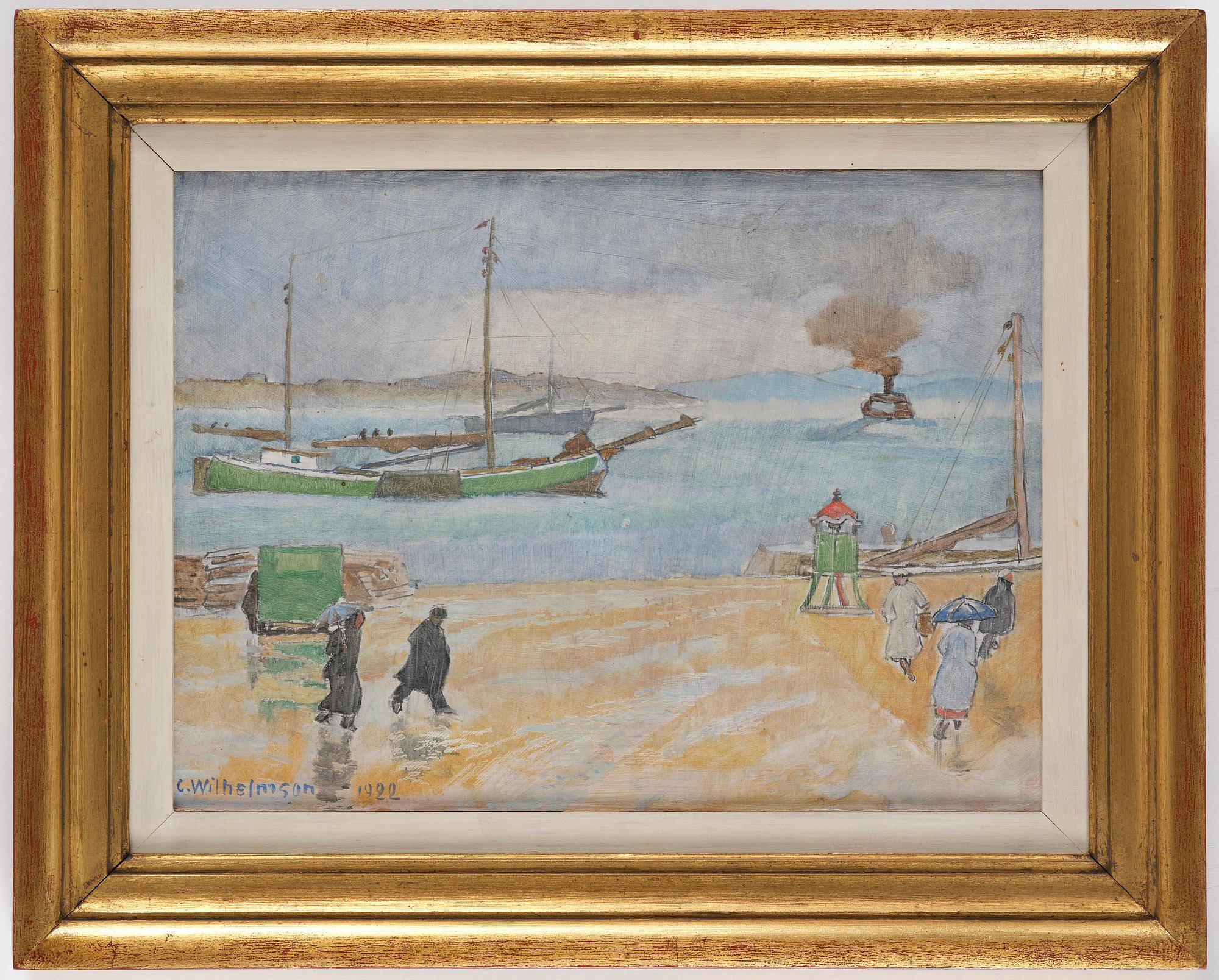 Carl Wilhelmson, "Regn. Lysekil" ("Rain. Lysekil").