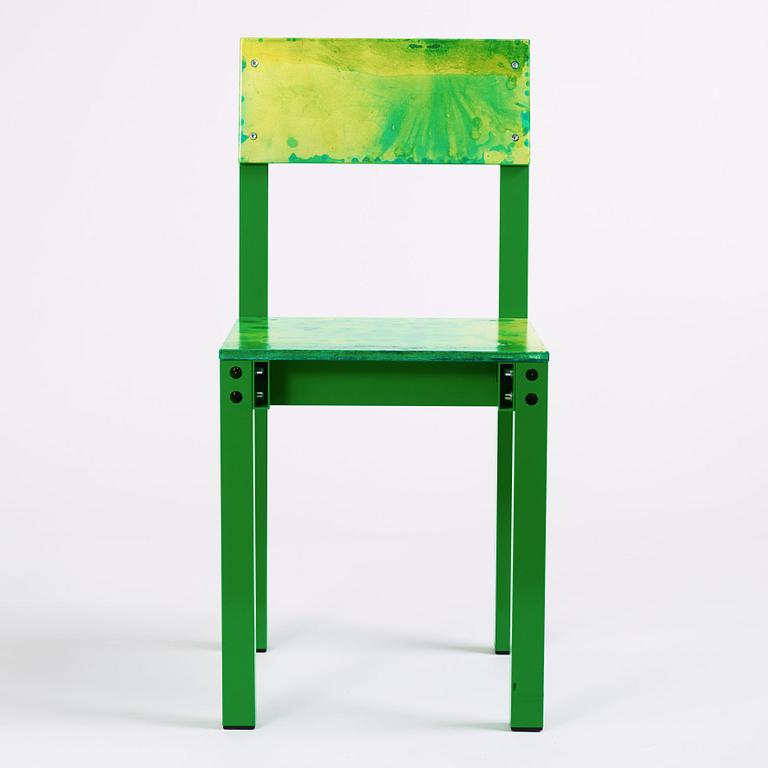 Fredrik Paulsen, stol, unik, "Chair One Open Air, Swamp Thing", JOY, 2024.