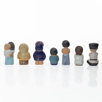 Lisa Larson, Seven figurines, Gustavsberg.