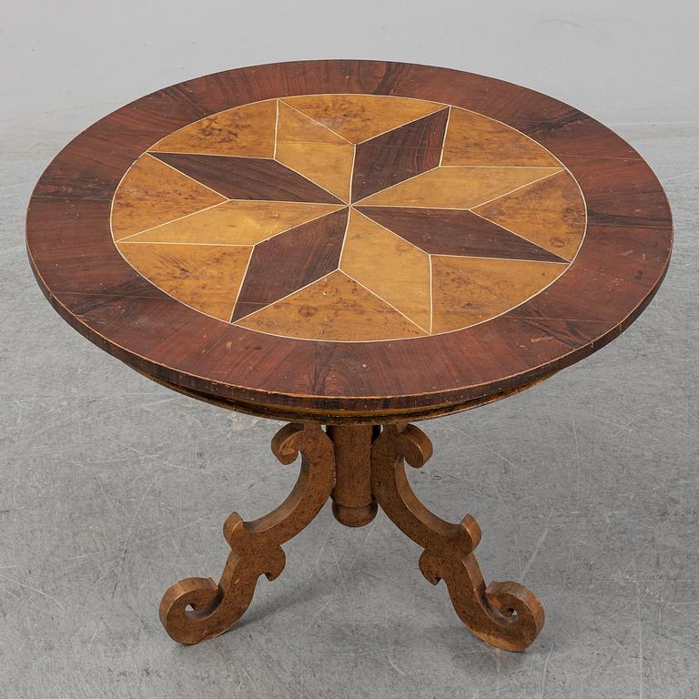 A painted table, second half of the 19th Century.