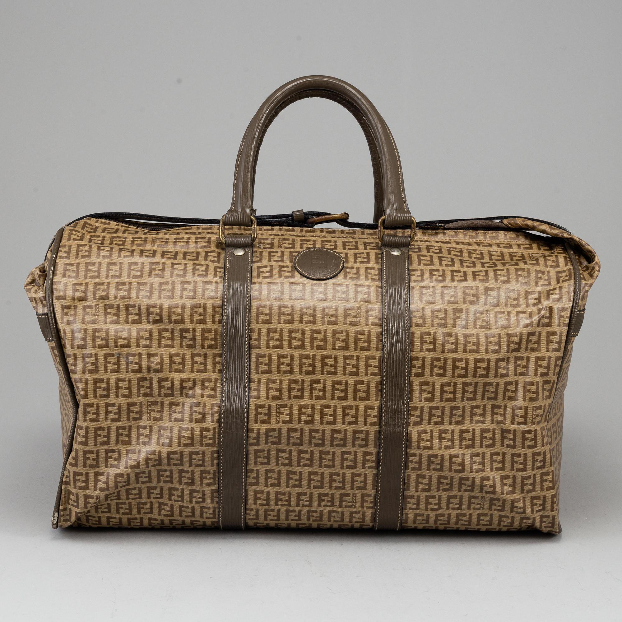 FENDI, 'Zucchino Coated Canvas Duffle Bag'.