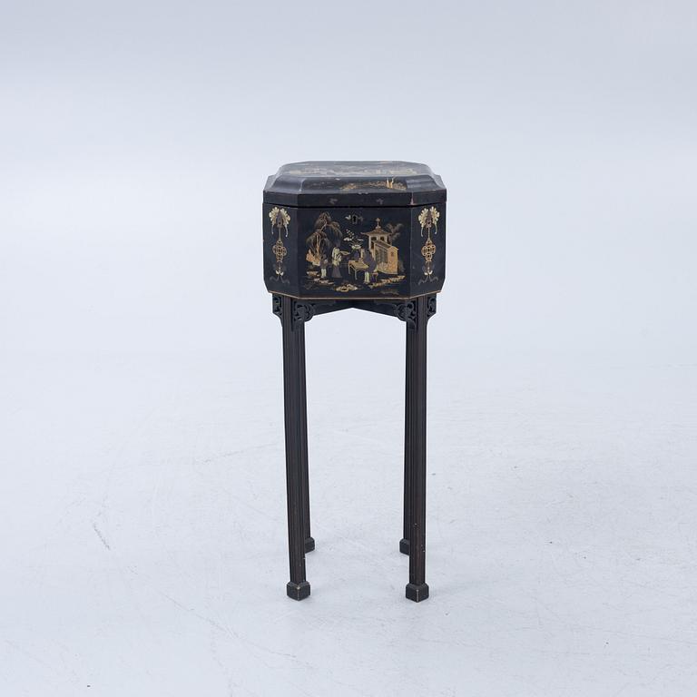 Sewing box, circa 1900.