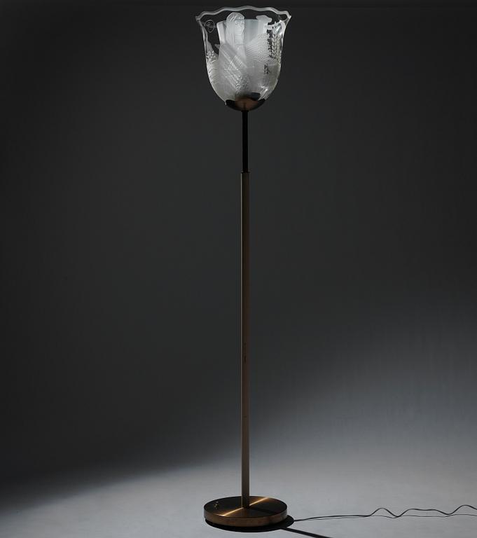 Bo Notini, a Swedish Modern floor light, Glössner & Co, Sweden, 1940-50s.