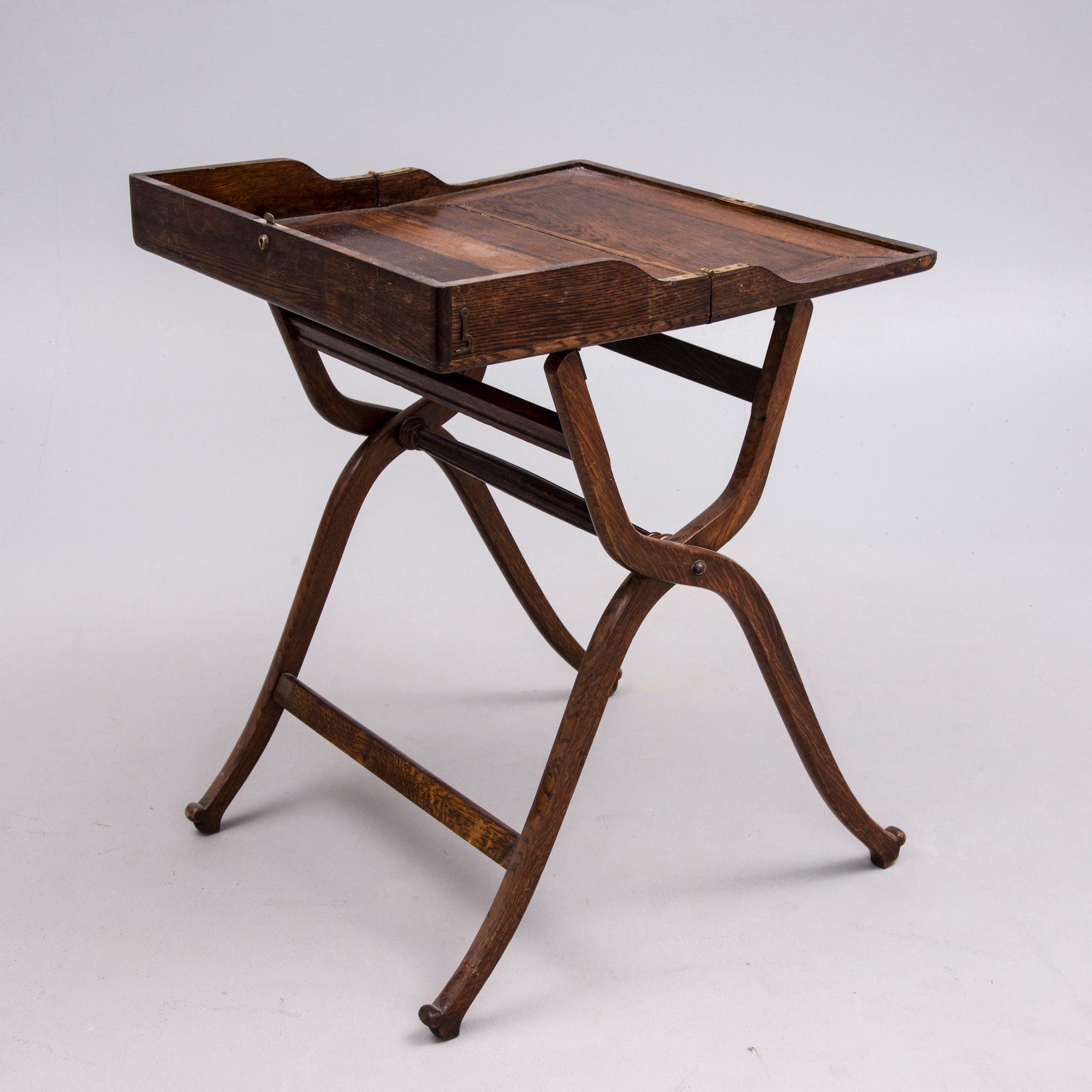 BORD, sk "Campaign Desk" edvardiansk tid, England 1900-talets början.