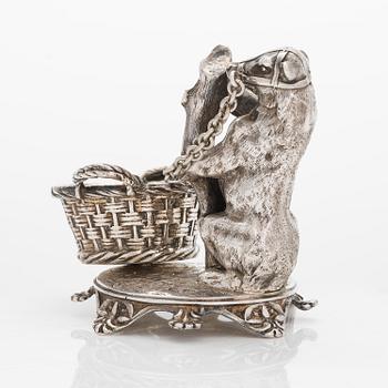 Johan Olsonius, saltkar, silver, Grachev, S:t Petersburg 1889.