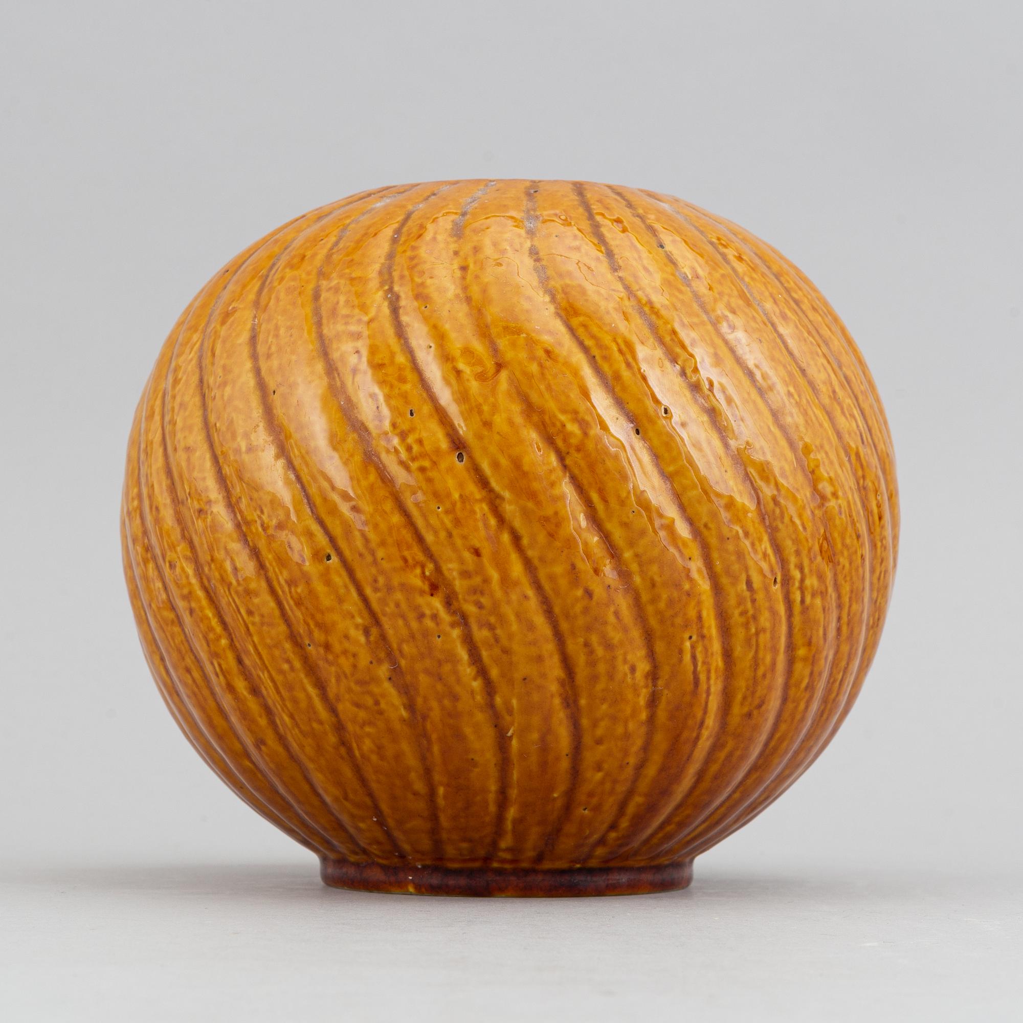 Gunnar Nylund, a stoneware vase, Rörstrand, Sweden ca 1948, model ABA.