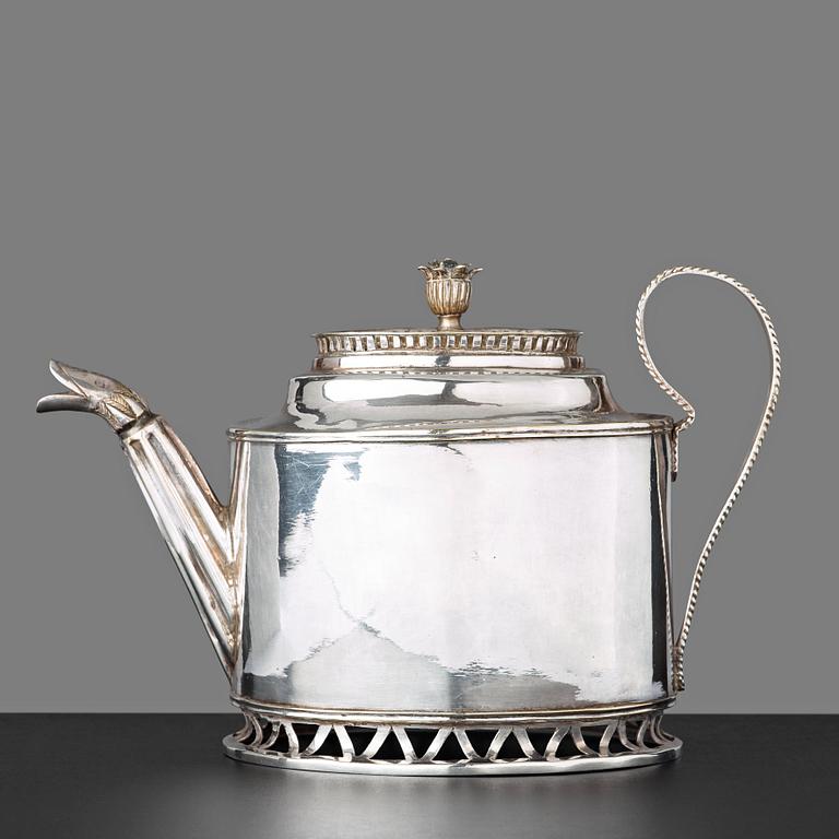 A late Gustavian late 18th century teapot.